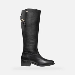 Camexia ABX Woman's Waterproof Leather Boots Black Size 37 Breathable Contemporary Design Perfect For City Wear Even in Bad Weather
