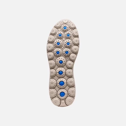 Geox Spherica Plus Woman Beige Sneakers Size 41, Rapid Foot Entry System, Knitted Fabric and Leather Effect Upper, Excellent Cushioning, Designed for Dynamic Days, Model D567MA - Geox - Image 7
