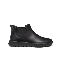 Geox Flextride Plus Woman Ankle Boot Black Leather Fast In Technology Easy Wear 36 Comfortable City Style Boots