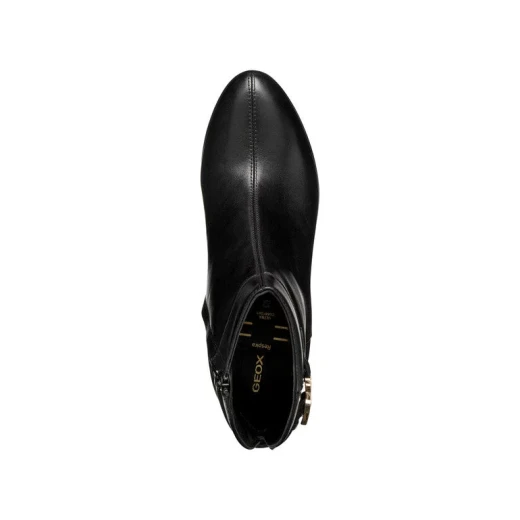 Walk Pleasure 85 Woman Ankle Boots in Black, Size 40: Comfortable Leather Platform Heels with Breathable Design, Cushioned for All Day Wear, Item D56TFA.00043.C9999 - Geox - Image 6