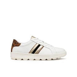 Geox Spherica ECUB-1 Woman's Sneakers White 40 Ultra Breathable Cushioned Leather City-Sleek Design Lightweight Comfort Modern Style D56WEA.09BPZ.C1216