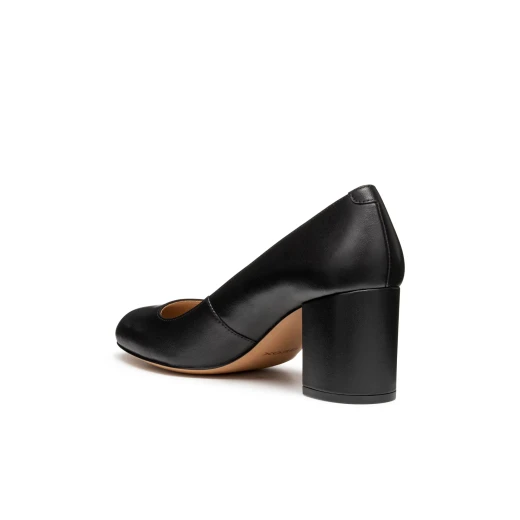 Geox Virnilisa 65 Women's Court Shoes in Black Nappa Leather, Size 41. Elegant and Comfortable Heels for Office and City Wear, Designed for Women - Geox - Image 5
