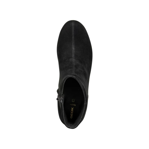 Geox Virnilisa 65 Women's Ankle Boots in Soft Black Suede, Size 39. These Stylish Boots Feature a Contemporary Design, Perfect for Everyday City Wear. Item Code D56YYE.000ZT.C9999. - Geox - Image 7
