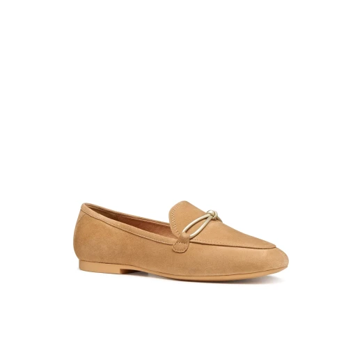 New Palmaria Women's Suede Moccasins Beige Size 37 Breathable and Comfortable Contemporary Design City Outfit Essential Soft Suede Slip On D654JD.00021.C5000 Perfect Fit - Image 3