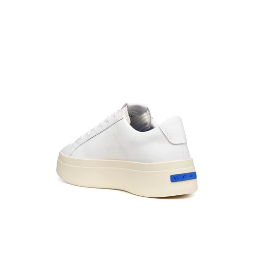 حذاء رياضي نسائي GXCP-03 بكعب مرتفع باللون الأبيض من جلد مطلي مجموعة Blue Touch تصميم بسيط مريح وجيد التهوية مقاس 40 مظهر عصري رقم المنتج D658JA.0009B.C1000 - جيوكس - Image 5