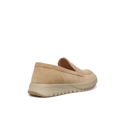 Flextride Woman's Moccasins Cream Color Size 39 Soft Suede Breathable Lightweight Comfortable Modern Design Flexible Sole Everyday Wearable Shoes D659AB.00022.C5002 - Geox - Image 5