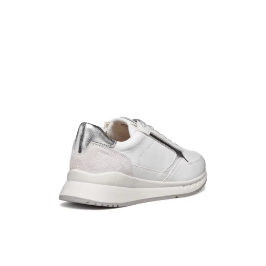 حذاء أوكتافيي نسائي رياضي مستوحى من الجري أبيض جلد تأثير جلد سويدي حذاء كاجوال مقاس 40 تصميم مريح وأنثوي لإطلالات أنيقة غير رسمية - Image 5