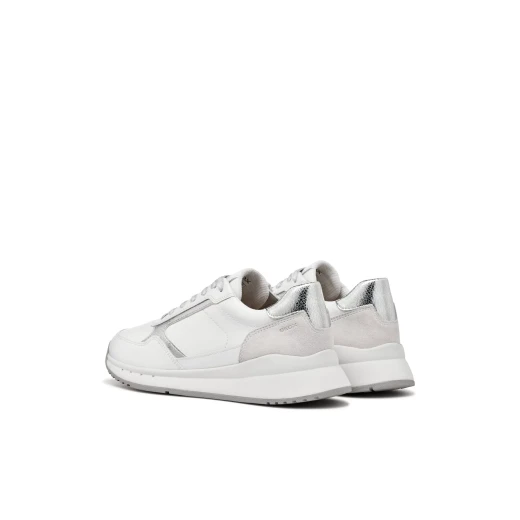 Octaviee Woman Sneakers White Leather Effect Suede 36 Casual Chic - Geox - Image 8