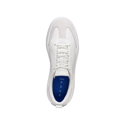 حذاء رياضي نسائي GXCP-02 من الجلد النابا الأبيض والشمواه، مجموعة Blue Touch، مقاس 38، تصميم جذاب - Image 6