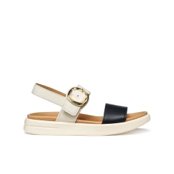 XAND 2S Woman Sandals with Ankle Strap and Platform Sole in Smooth Leather and Coated Leather Sand Color 36 Perfect for Everyday Urban Looks D65PAA.0439B.C5V9B