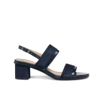 Aurely 50 Women's Navy Blue Suede Sandals, Urban Style, Featuring Shiny Suede Details, Size 40, Perfect for Everyday Outfits, Item Code D65RXB.021MA.C4147 - Geox
