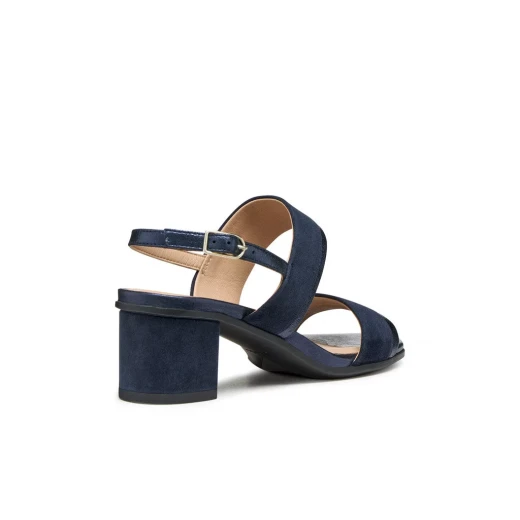 Aurely 50 Women's Suede Sandals Navy Blue Size 39 Urban Style - Geox - Image 5
