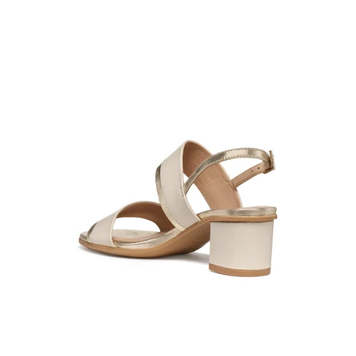 صنادل أوريلي 50 نسائية بابيروس بتصميم حضري ونسائي، مصنوعة من جلد نابا و شمواه لامع، مثالية لإطلالاتك اليومية، متوفرة بمقاس 40، رقم المنتج D65RXB.0TUMA.C1S2L - جيوكس - Image 6