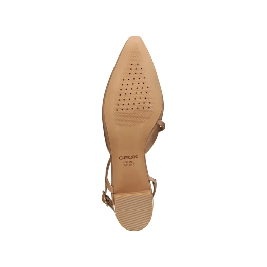 حذاء باليرينا نسائي Giselda 15 بحزام خلفي، تصميم عصري باللون البني اللامع، مقاس 41. حذاء مسطح مريح وأنيق للاستخدام الرسمي، يجمع بين الأناقة والراحة. - Image 7