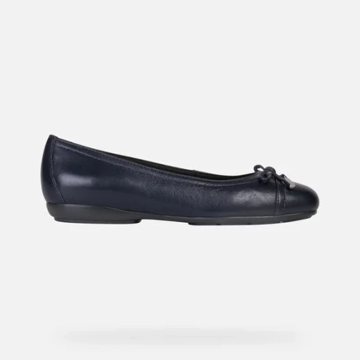 Geox Annyta Women's Navy Leather Flats Size 37, Premium Quality, Comfortable Design, Perfect for Everyday Wear, Fast Shipping, Easy Exchange - Geox - Image 3