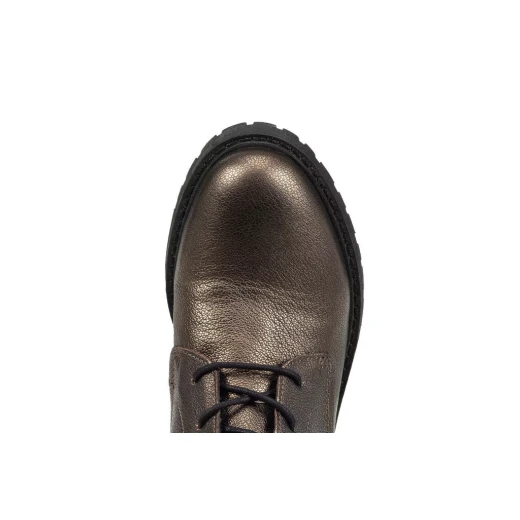 Geox Hoara Women's Ankle Boots in Lead Metallic Leather, Featuring a Contemporary City Design, Comfortable Fit, and Durable Construction, Size 37 for Stylish Everyday Wear - Geox - Image 6