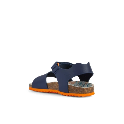 Geox Ghita Boy Sandals Navy 37 Comfortable Anatomic Design with Easy Foot Entry for Boys Stylish Leather Effect Material Everyday Wearable Footwear Fast Delivery Easy Exchange - Geox - Image 5
