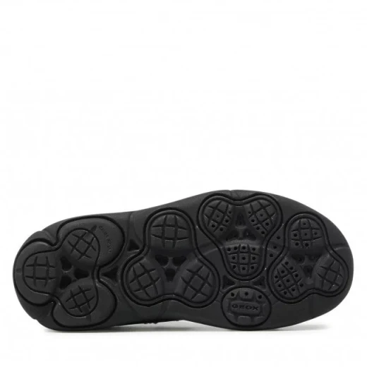 Geox Nebcup Boy Black Leather Waterproof Shoes Size 35 with Respira Technology for Active Boys. Durable and Comfortable Design for Everyday Wear. - Geox - Image 4