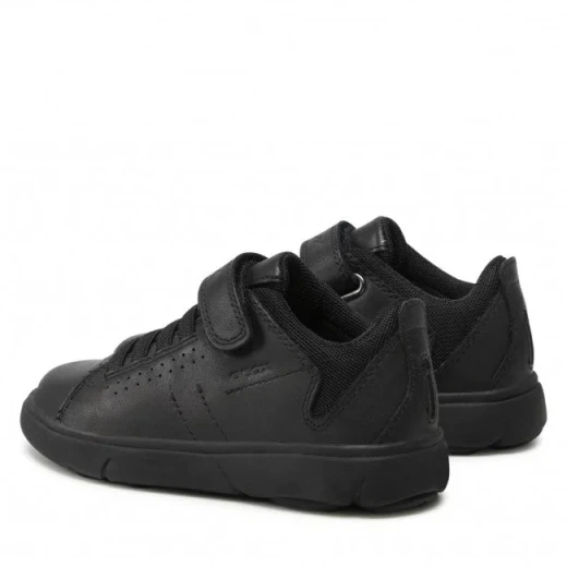 Geox Nebcup Boy Black Leather Waterproof Shoes Size 34 with Breathable Respira Sole and Durable Comfort for Active Boys - Geox - Image 5