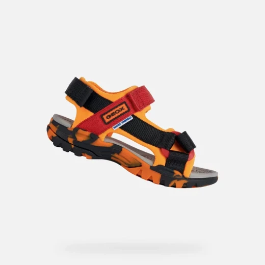 Geox Borealis Boy Sandals Orange 34 Water Friendly Summer Shoes - Geox - Image 2