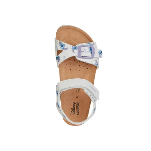 Geox Adriel Girl Sandals Ivory 38 Breathable Leather Effect Disney Collaboration - Geox - Image 6
