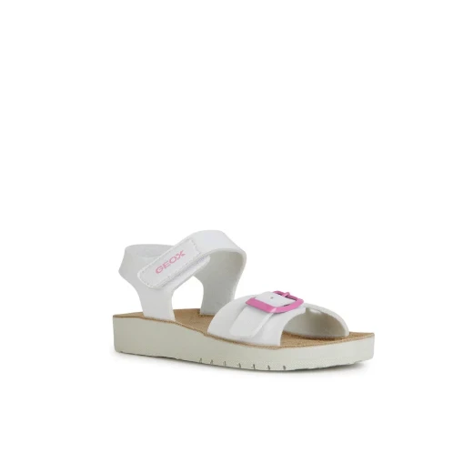 Costarei Girl's Sandals White Size 35 Lightweight Breathable Anatomic Design Adjustable Buckle and Riptape Closure for Comfort and Glamorous Appeal J15EAB.000BC.C1000 - Costarei - Image 3