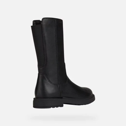Geox Eclair Girl's Boots Black Leatherette Comfortable Breathable Boots Size 28 Everyday Wear Casual Outfit Friendly - Geox - Image 4