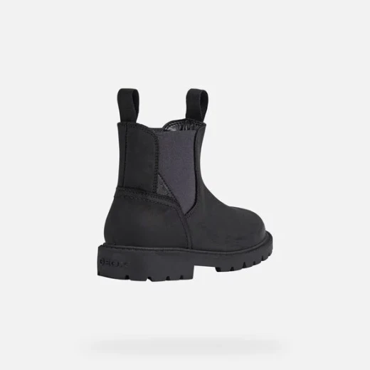 Geox Shaylax Boy's Ankle Boots in Black Leather Size 29 Breathable Design Classic Chelsea Boot Style for Everyday Wear Comfortable and Stylish with Fast Delivery - Geox - Image 4