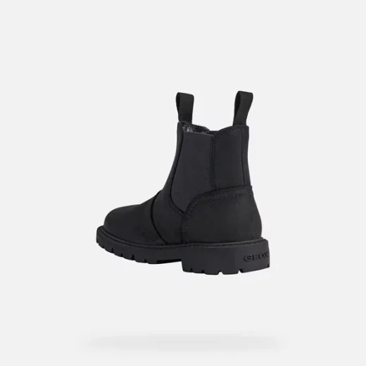 Geox Shaylax Boy's Ankle Boots in Black Leather, Size 30, Breathable and Stylish Chelsea Boot Design for Everyday Wear, Featuring Durable Lug Sole and Easy Exchange Options - Geox - Image 5
