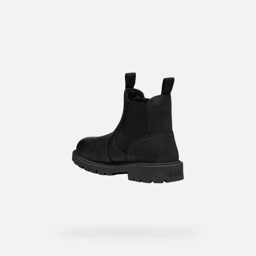Shaylax Boy Junior Ankle Boots Black Curried Leather 30 with Lug Sole for Cold Weather Everyday Wear, Durable and Versatile for Jeans and Casual Trousers. Item J16FAA.00045.C9999 - Shaylax - Image 5