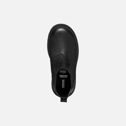 SHAYLAX Boy's Ankle Boots Black Leather 35 Winter Boots for Kids - Image 6