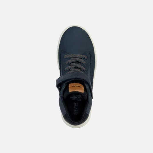 Geox Bunshee ABX Boy's Mid Cut Navy Sneakers Waterproof Breathable 35 Winter Boots Flexible Design Gripping Outsole Comfortable Protection J16FMA.0ME32.C0045 - Bunshee - Image 5