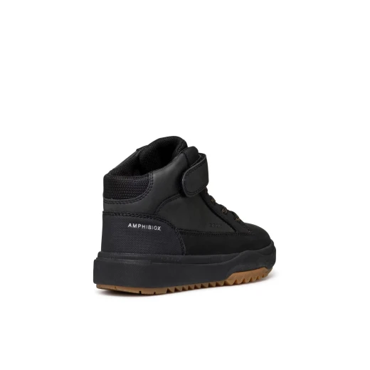Geox Bunshee ABX Boy's Waterproof Ankle Boots Black 31. Waxed Leather Effect and Nubuck Construction. Lightweight and Flexible Box Sole. Perfect for Bad Weather. - Bunshee - Image 5