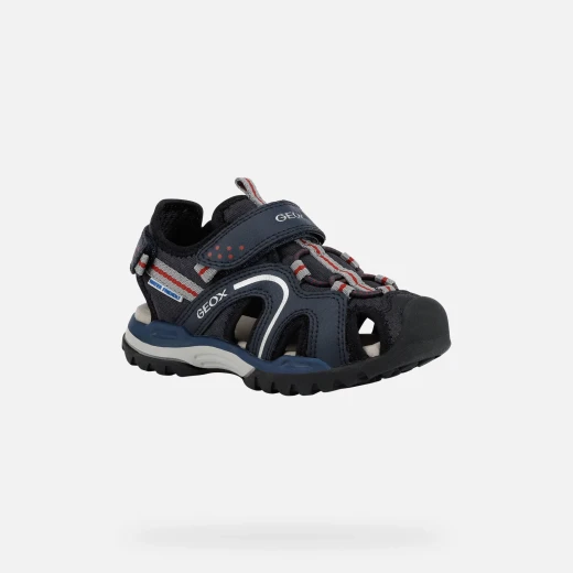 Borealis Boy's Water Friendly Sandals Navy Blue 34 Designed for Summertime Play and Outdoor Adventures Closed Toe Fast Drying Comfortable and Adjustable Kid's Footwear - Image 7