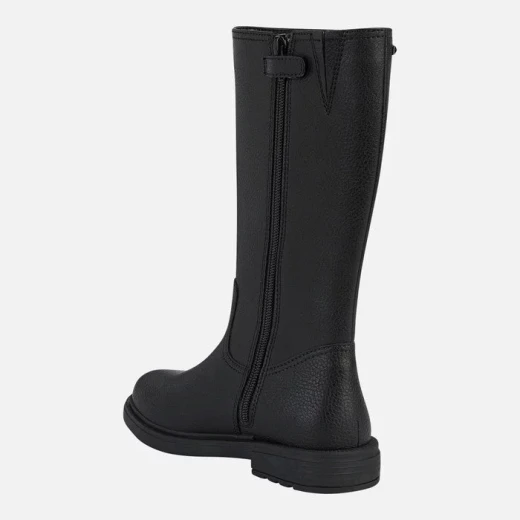 Geox Eclair Girl Ankle Boots Black 37, Breathable Design with Tumbled Leather Effect, Vintage Rock Style for Everyday Wear, Fast Delivery and Easy Exchange - Geox - Image 5