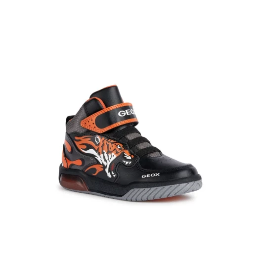 Geox Inek Boy Children's Sneakers Black Size 36 Featuring Fun Lights and Durable Design for Kids Aged 3 and Up. Fast Delivery and Easy Exchange. - Geox - Image 3