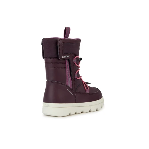 Geox WILLABOOM GIRL Prune Boots with Thermal Lining for Girls Size 38 Protecting Feet from Harsh Temperatures Easy Exchange at GEOX/JOR Stores - Geox - Image 4
