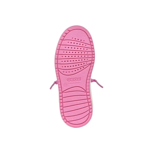 Washiba Girl Pink Sneaker 35 for Little Girls Leather Effect Nylon Upper Everyday City Styling School Appropriate Outfits Leisure Activities Comfortable Fit Durable Design - Geox - Image 5