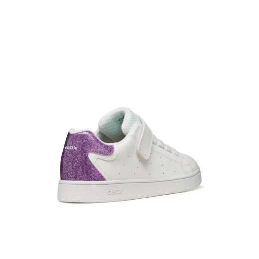 حذاء إكليبر للبنات أبيض لامع جلد صناعي 30 - Image 5