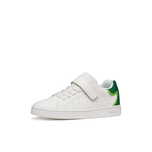 Geox Eclyper Boy Sneakers White 36 Leather Effect Tennis Shoes for Boys Sporty Low Cut Design Easy to Match Everyday Style ITEMCODE J36LSA 000BC C0547 - Geox - Image 4