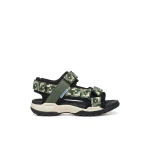 Geox Borealis Boy Sandals Green Mesh Fabric Lightweight Breathable Outdoor Sporty Design 37 Featuring Riptape Fastening For Adjustable Fit Perfect For Playtime - Geox