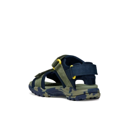 Borealis Boy's Military Sandal Lightweight Breathable Mesh Fabric Riptape Fastening for Adjustability Sporty Design Ideal for Outdoor Play Size 31 - Geox - Image 6