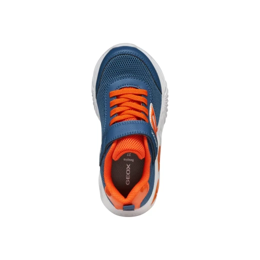 Geox Assister Boy Sneakers Breathable Mesh & Leather Effect 33 Avio - Geox - Image 9