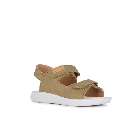 Geox Lightfloppy Boy Pistachio Sandals Size 32 Sporty Casual Nubuck Adjustable Riptape Closure Lightweight Cushioned Anatomic Sole Fast Delivery Easy Exchange - Geox - Image 3
