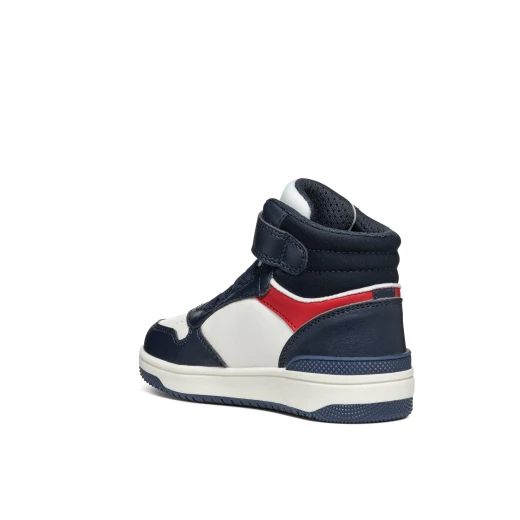 Washiba Boy Mid-Cut Sneakers Navy Blue for Boys Comfortable Leather Effect 28 Sporty Design with Elastane Breathable Fit Stylish and Modern 2024 Collection - Geox - Image 6