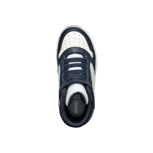 Washiba Boy Mid-Cut Sneakers Navy Blue for Boys Comfortable Leather Effect 28 Sporty Design with Elastane Breathable Fit Stylish and Modern 2024 Collection - Geox - Image 9