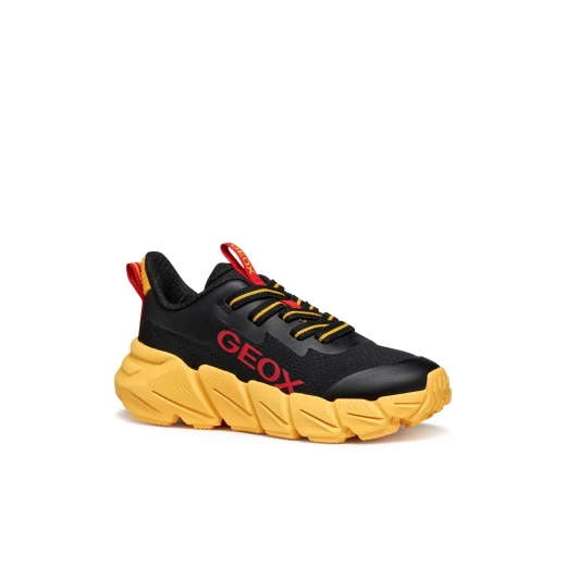 Flexyper FAST Boy's Low Cut Sneakers 31 Black Breathable Mesh Design with TPU Protection for Dynamic Comfort and Park Play Lightweight and Durable for Active Boys - Image 3