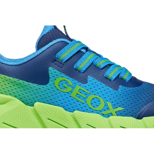 Geox Flexyper Fast Boy Sneakers Lime Green Size 31 Breathable Lightweight Flexible Design Perfect for School Outdoor Activities Printed Mesh TPU Thermoplastic Material - Geox - Image 11