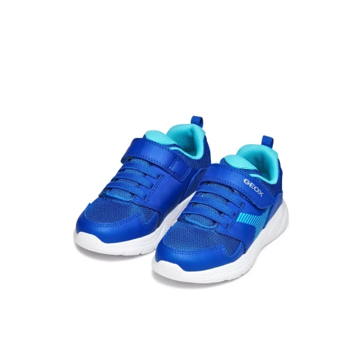 Sprintye Boy Royal Sneakers Size 31 for Active Kids Breathable Cushioning Running Shoe Design Leather-Effect and Mesh Upper Perfect for School and Play - Geox - Image 9