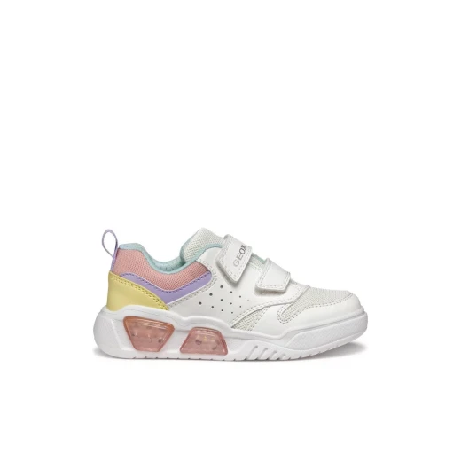 Geox Illuminus Girl Sneakers White 30 Mesh and Leather Effect - Geox - Image 2